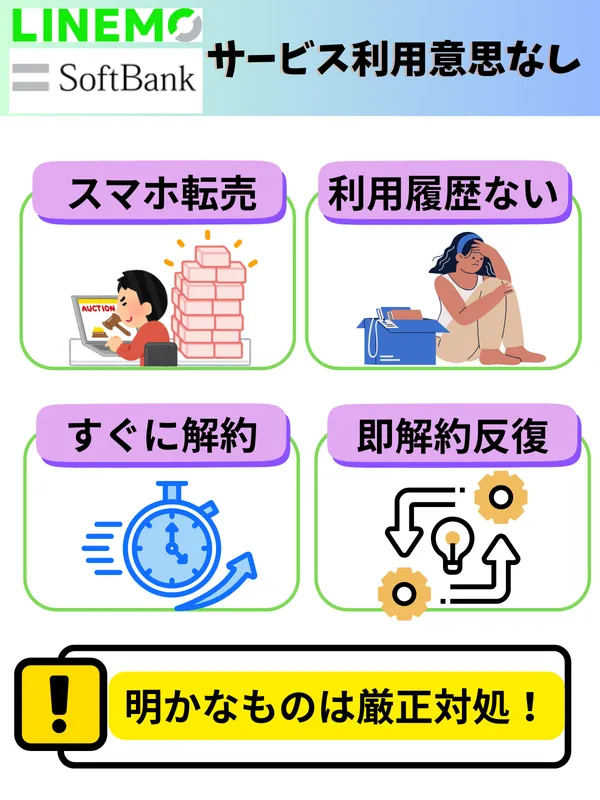 ソフトバンクからLINEMO乗り換え意思なし